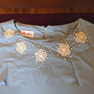 Vintage Amy Adams Blue Dress